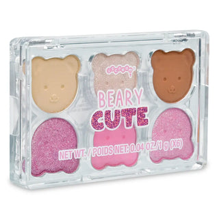 Iscream Beary Cute Eyeshadow Palette
Makeup palette with bear faces and 'BEARY CUTE' text on a white background