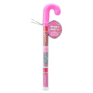 Iscream Merry Mints Lip Balm Set
Pink candy cane-shaped container with a label on a white background