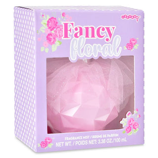 Iscream Fancy Floral Fragrance Mist
Fragrance mist packaging with 'Fancy Floral' text and floral design on a purple background