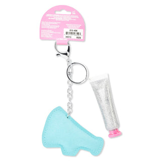 Iscream Cheer Face Glitter and Key Chain Set
