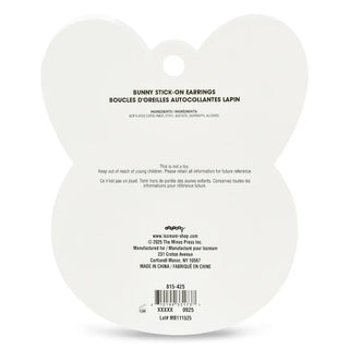 Iscream, Iscream Bunny Stick On Earrings, Stick on Earrings - Basically Bows & Bowties