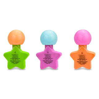 Iscream Star Nail Polish Set with multiple colorful bottles displayed, showcasing vibrant star-themed nail polish colors.