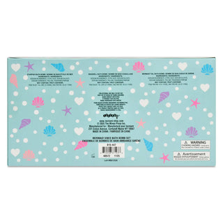 Iscream Mermaid Vibes bath bomb set with colorful bath bombs in mermaid-themed packaging, perfect for relaxing bath time.