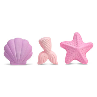 Iscream Mermaid Vibes bath bomb set featuring colorful, mermaid-themed bath bombs with vibrant packaging and decorative details.