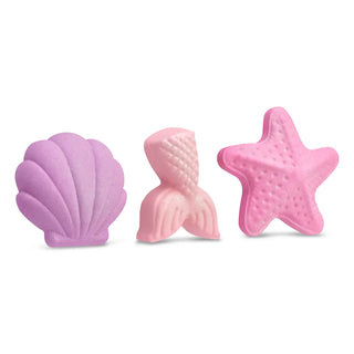 Iscream Mermaid Vibes bath bomb set with colorful, ocean-themed bath bombs and shimmering effects for a relaxing, fun bath experience.