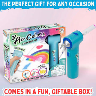 The Pencil Grip Inc Air Colors Airbrush Kit 
Airbrush kit with packaging on a light pink background
