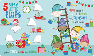 Scholastic, Five Busy Little Elves Board Book - Basically Bows & Bowties