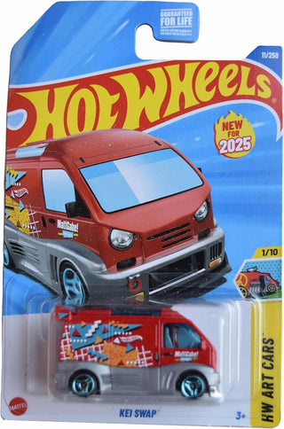 Mattel  Hot Wheels Kei Swap HW Art
Hot Wheels toy car in packaging with red van design