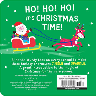 Jingle! Jingle! I’m a Reindeer!: A Pull Tab Book (Little Hands Big Fun) Board Book
Book cover with Santa and reindeer on a green background, text 'HO! HO! HO! IT'S CHRISTMAS TIME!'