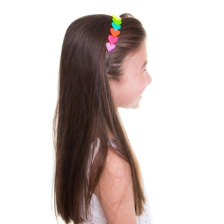 Lilies & Roses, Lilies & Roses Centipede Heart Headband - Neon - Basically Bows & Bowties