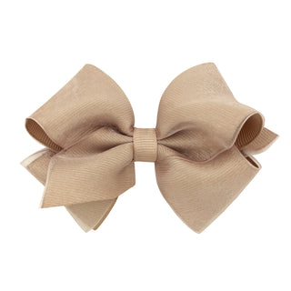 Wee Ones, Extra Small Overlay Grosgrain Bow on Clippie - Basically Bows & Bowties