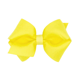 Extra small lavender grosgrain hair bow clip by Wee Ones, perfect for delicate baby or toddler hairstyles.