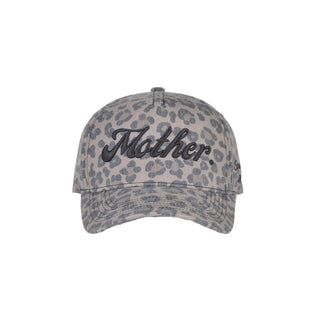 Strong As A Mother® Canvas Hat - Leopard
Leopard print cap with 'Mother' text on a gray background