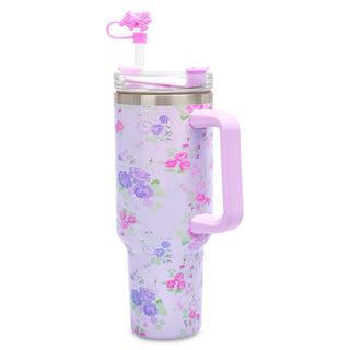Iscream Forever Floral Travel Cup
Floral-patterned tumbler with a pink handle and straw on a white background