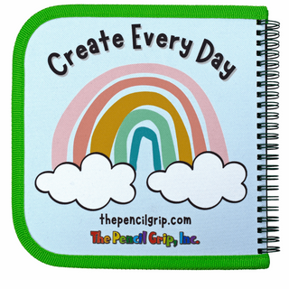 Daily Doodler Reusable Activity Book - Animals Cover
Notebook with rainbow design and 'Create Every Day' text on a light blue background