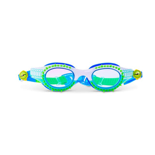 Seafoam Spike Bling2o Jurassic Dive Swim Goggles
Children's swimming goggles with blue and green design on a white background