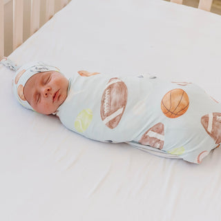 Copper Pearl Swaddle Blanket - Sports Medley