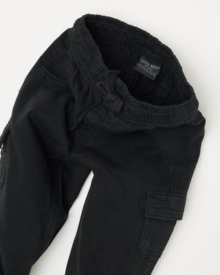 Little Bipsy Cotton Twill Cargo Jogger - Black