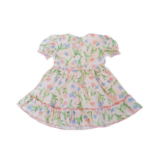 Hollis Baker Everly Dress - Tulips
Floral dress with a white background