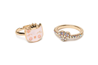 Great Pretenders Boutique Kitty Love 2pc Ring Set