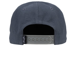 BinkyBro Kids Supertubos Hat
Back view of a navy blue cap with a brand logo on a white background