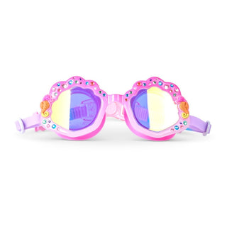 Bling2o Enchanted Shoreline Seashell Swim Goggles
Colorful children's swim goggles with heart design on a white background