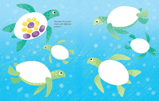 Fingerprint Activities Under The Sea Spiral Bound Book
Illustrations of turtles on a blue background with bubbles
