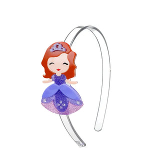 Lilies & Roses Cute Doll Headband - Princess with Purple Dress 