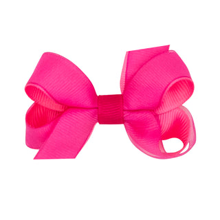 Tiny Overlay Grosgrain Bow on Clippie