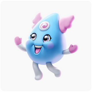 Super Impulse Aqua Pets Series 1 Muki toy, small aquatic creature figure with vibrant colors and detailed design.