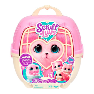 Scruff-A-Luvs Pet Scruff Playset
Pink toy pet carrier with a heart-shaped window displaying a pink toy dog, and 'Scruff a Luvs' branding.