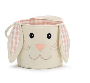 Burton + Burton Bunny Easter Basket Bag Pink Gingham