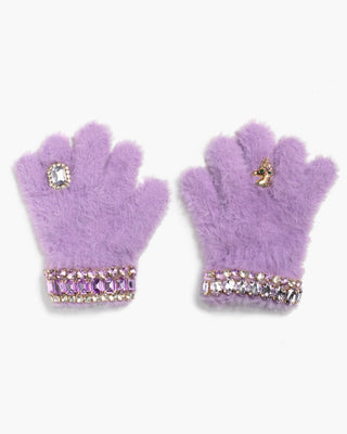 Super Smalls Lavender Dreams Jeweled Gloves
Pair of purple gloves with gemstone accents on a white background