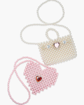 Super Smalls Heartfelt Sparkle Pearl Handbag
