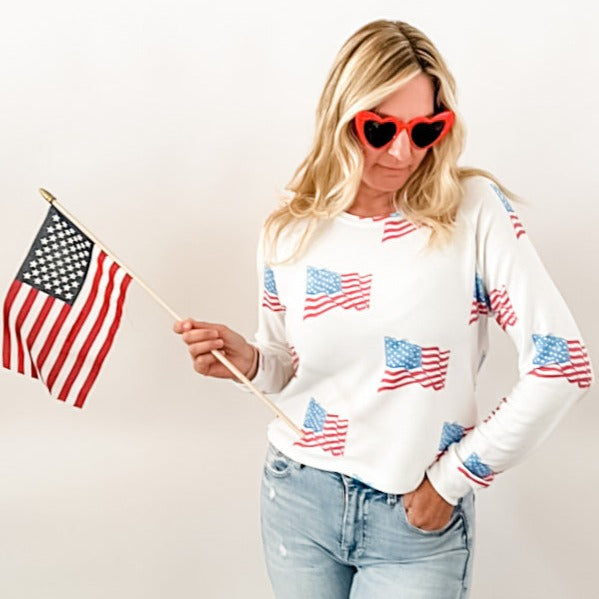 women's american flag clothing