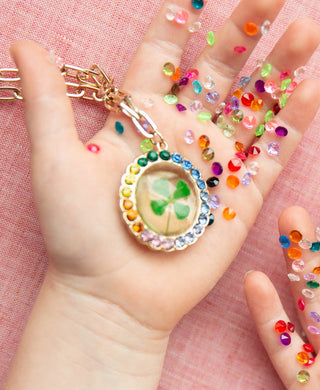 Super Smalls Lucky Streak REAL 4-Leaf Clover Necklace