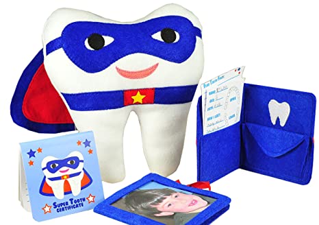 Bearington Collection Tooth Fairy Superhero Gift Set