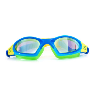 Blue Chlorine Bling2o Pool Party Swim Goggles
Blue and green swim goggles on a white background