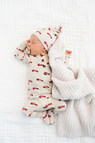 Lou Lou and Company Knit Top and Bottoms Marshal outfit set for babies, featuring soft, cozy knit fabric and stylish design.