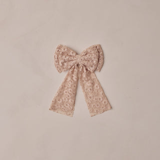 Noralee Alice Bow - Rose Embroidered Daisy