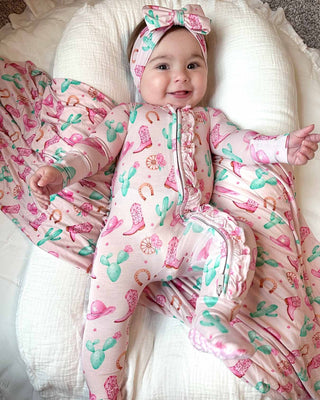 Lev Baby Adeline Ruffled Zippered Footie