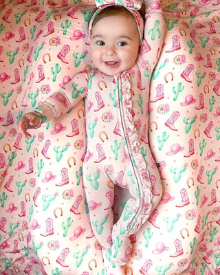 Lev Baby Adeline Ruffled Zippered Footie