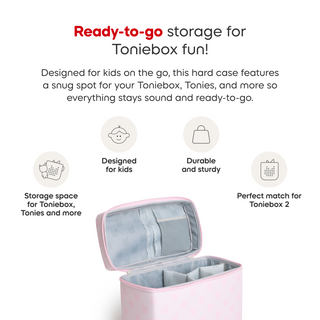 Toniebox Play Carrying Case - Cloud Pink