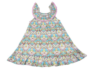Alto Modas Girls Harper Dress - Happy Sun
Colorful floral dress with a pattern on a white background