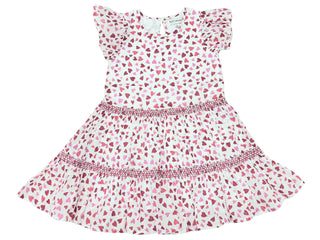 Alto Modas Girls Twirl Dress - Hearts Print
Pink heart-patterned dress on a white background