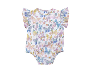 Alto Modas Maeve Bubble - Butterflies
Baby romper with butterfly pattern on a white background