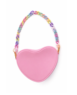 American Jewel Yummy Gummy Heart Crossbody - Pink