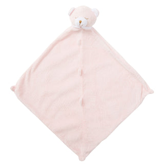 Angel Dear Blankie - Pink Bear
Pink baby comfort blanket with a teddy bear face on a white background