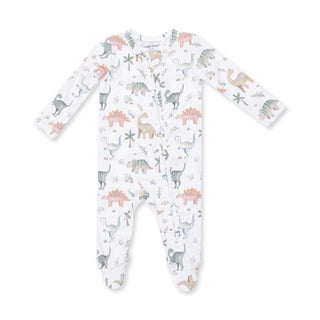 Angel Dear 2 Way Zipper Footie - Sweet Baby Dinos
Baby onesie with dinosaur pattern on a white background