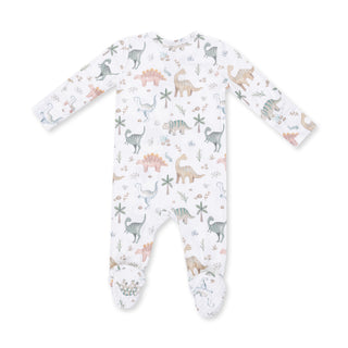 Angel Dear 2 Way Zipper Footie - Sweet Baby Dinos
Baby onesie with dinosaur pattern on a white background